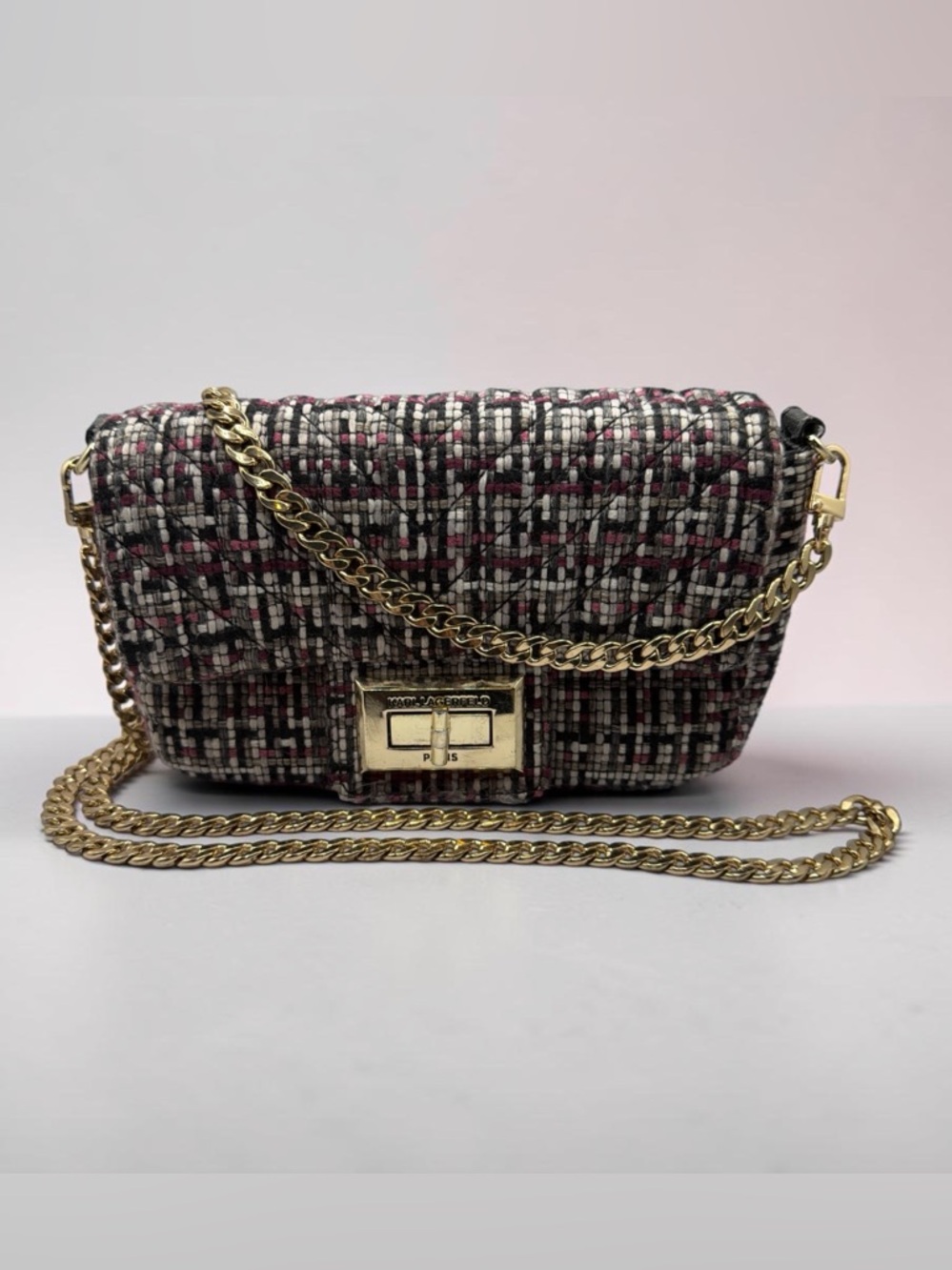 Karl Lagerfeld Tweed Bag